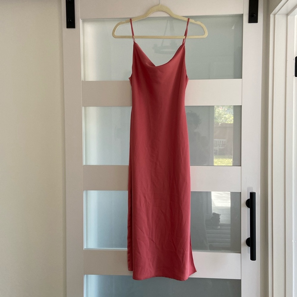 Pink Spaghetti Strap Dress